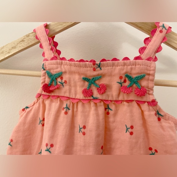 btween Pink top with Cherry Embroidery - Picture 3 of 5